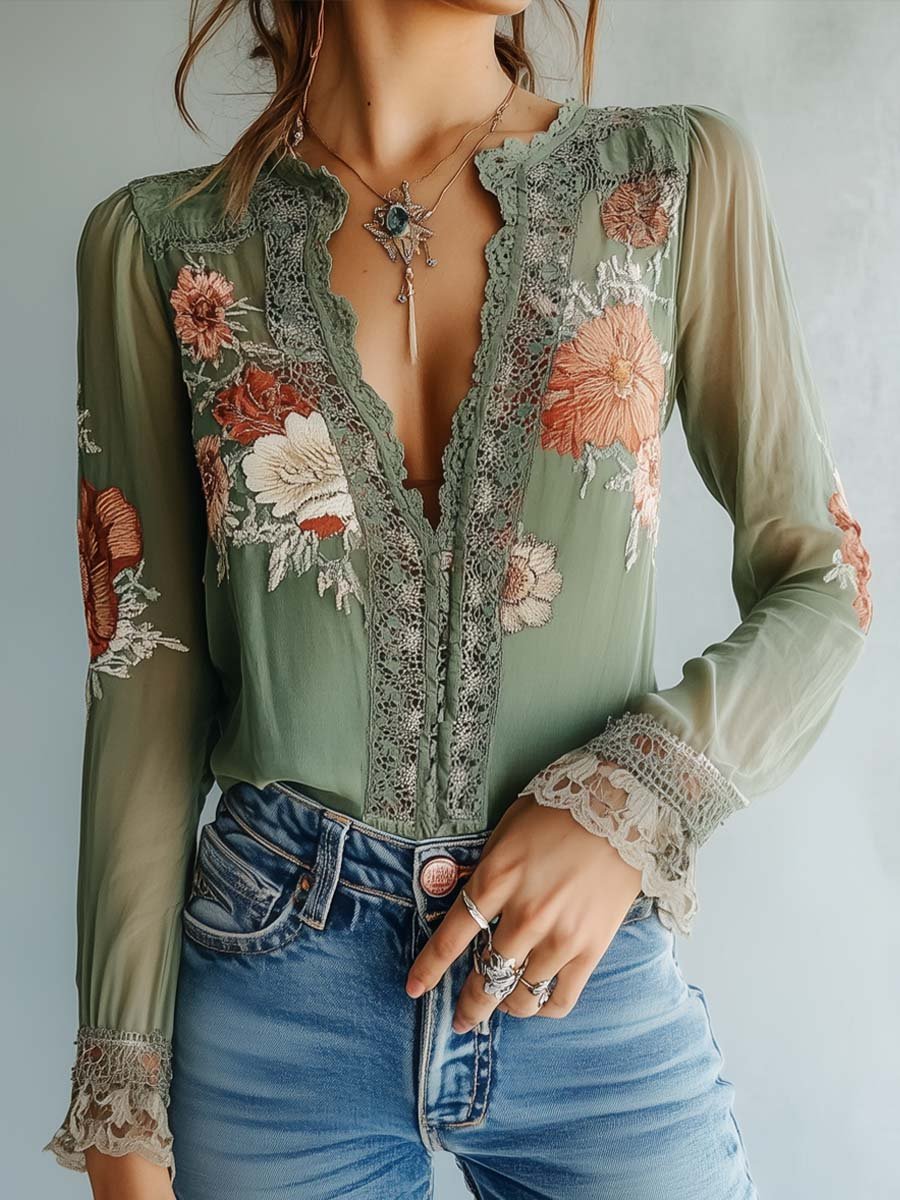 BOHEMIAN | Floral Printed Blouse
